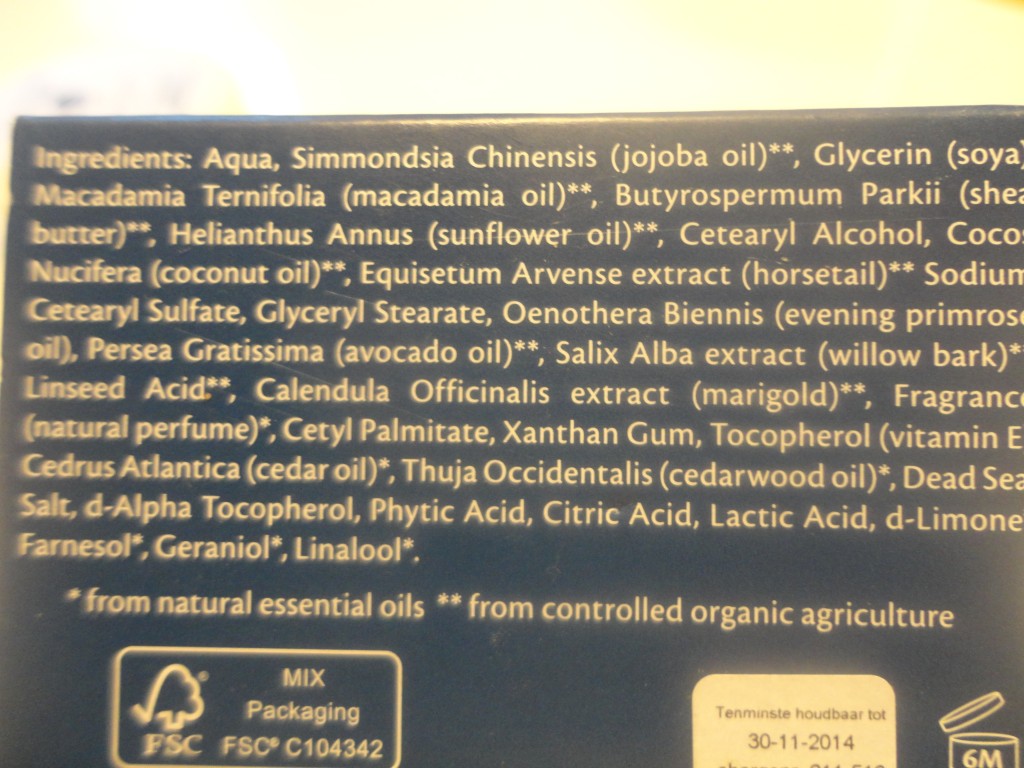 Sealin Original Cosmetics ingredienten