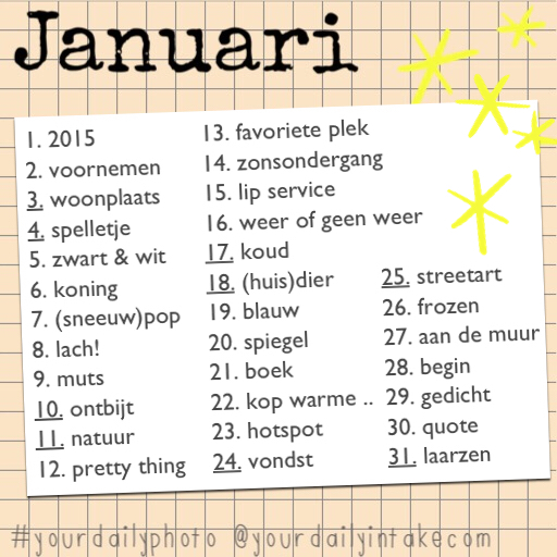 Instagram Photo Challenge dag 1 tot en met 9 #yourdailyfoto