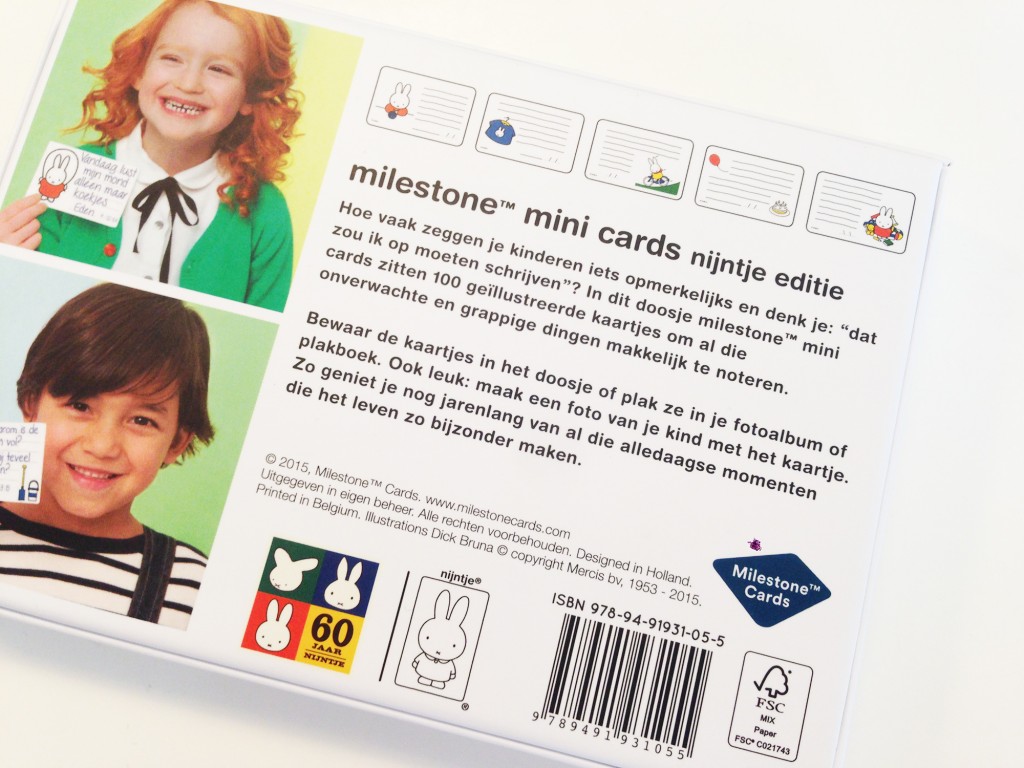 Milestone Mini Cards Nijntje Editie