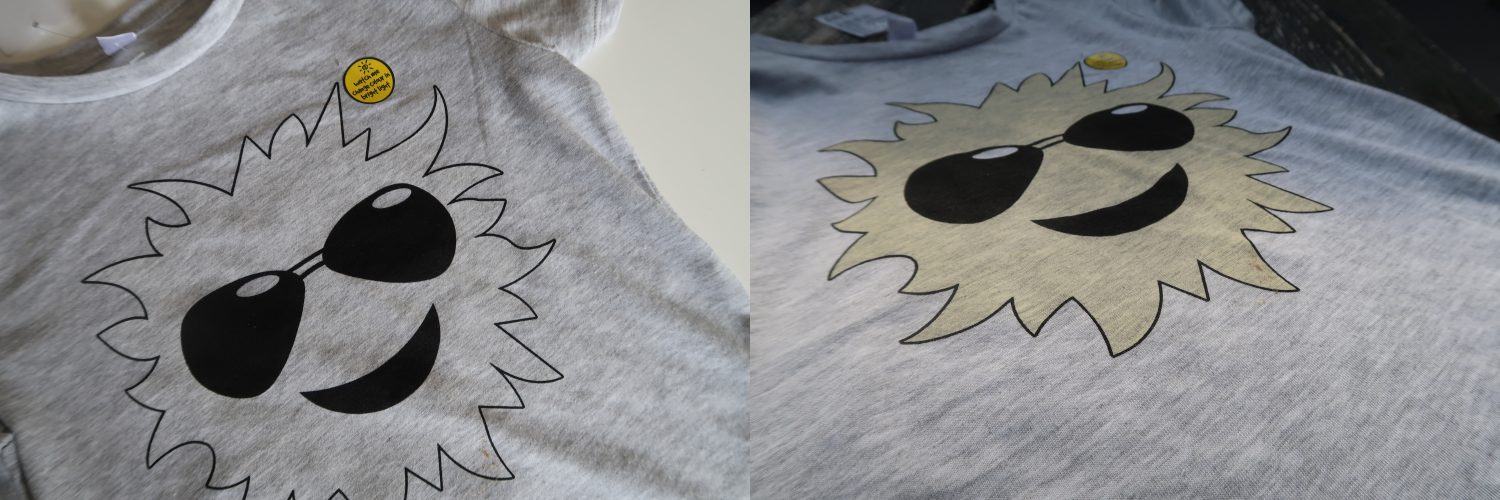 tshirt die kleurt in de zon